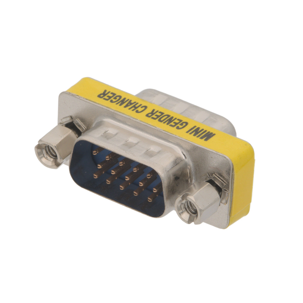Adaptador Compacto Sub-d Vga 15 Pines Macho A Macho