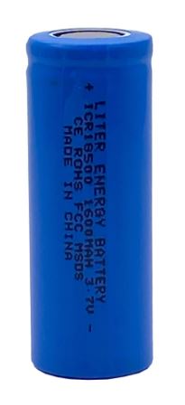 Batería Ion-litio 18500 3,7v 1600mah Contacto Plano Sin Cto. De Control